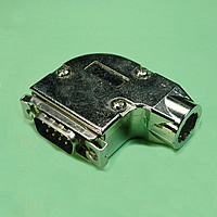 PM06-09 09 Pin Ethernet Right Angle Metal Hood